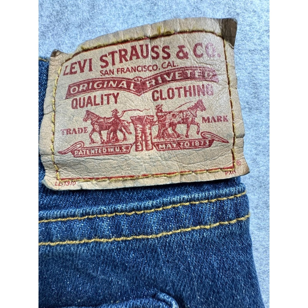 Levis 515 Bootcut Jeans Womens 16L Blue Medium Wash High Rise Stretch Denim - Picture 3 of 13